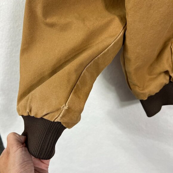 Berne Heritage Duck Hooded Active Work Jacket Tan Brown Men’s Large - Picture 14 of 16